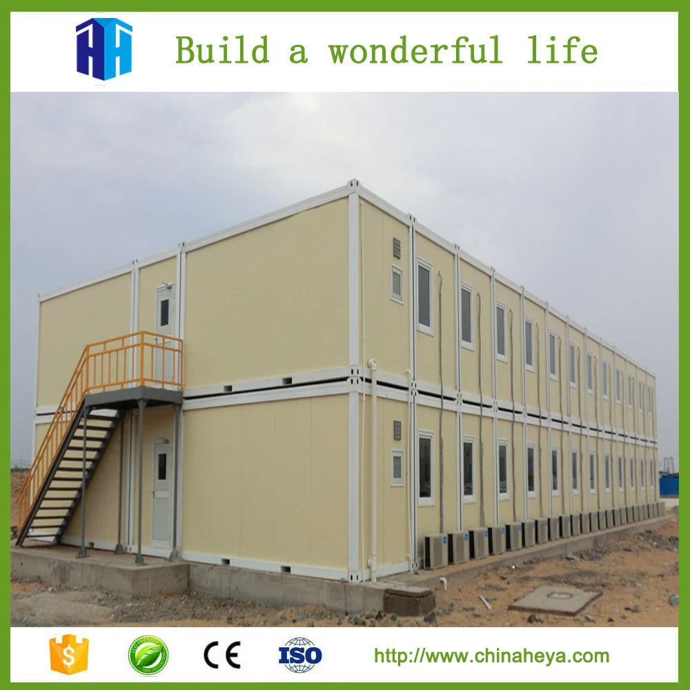 Cina prefabbricata casa container a 2 piani per dormitorio per cantieri aeroportuali