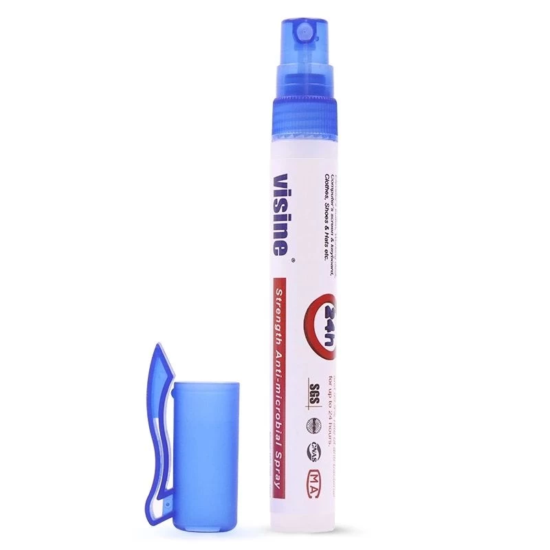 10ML tragbarer Sterilisator Leerer Sprühstift ， Händedesinfektionsspray-Kugelschreiber für Studentenhersteller