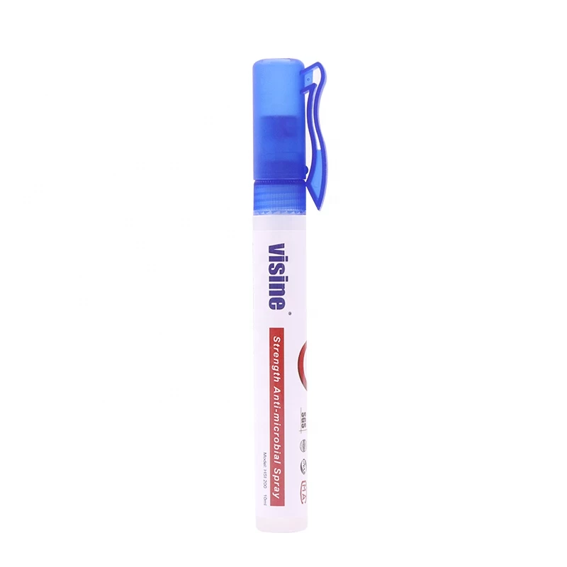 10ML Portable Sterilizer Empty Spray Pen， Hand Sanitizer Spray Ball Pen for Students manufacturer