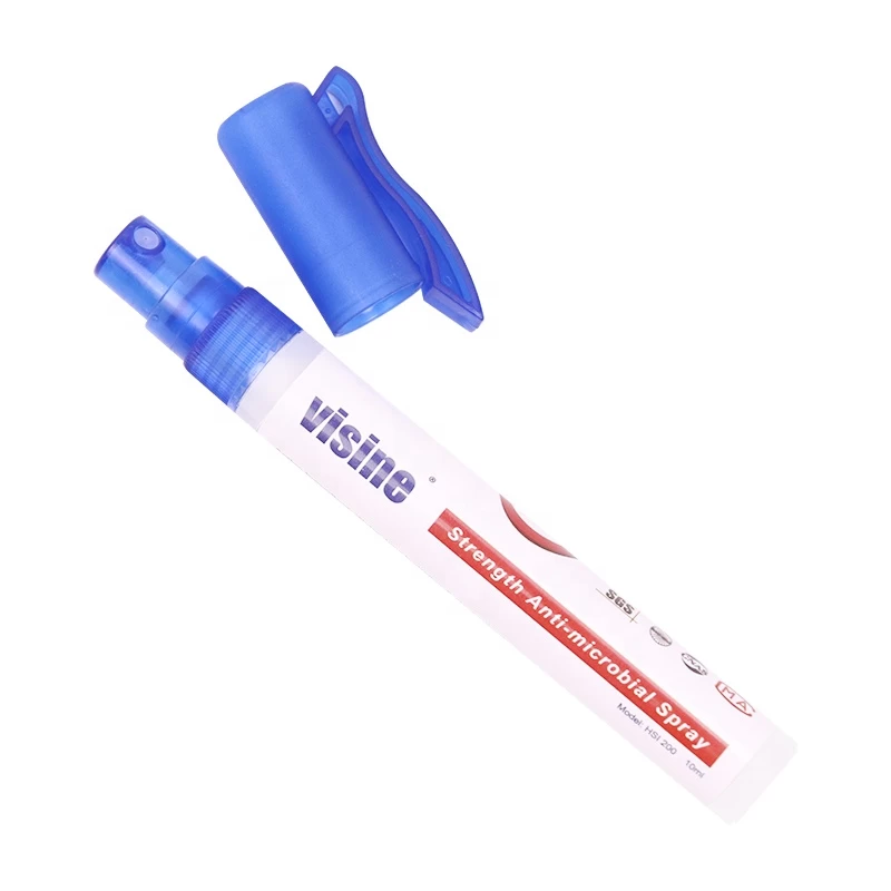 10ML tragbarer Sterilisator Leerer Sprühstift ， Händedesinfektionsspray-Kugelschreiber für Studentenhersteller