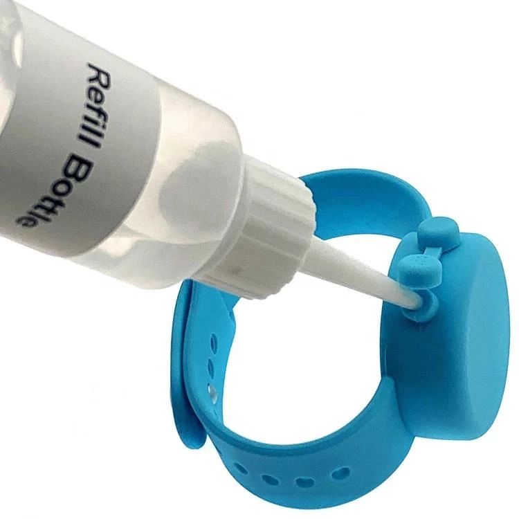 2020 New Hand Sanitizer Wristband Adjustable Silicone Hand Sanitizer Dispenser Bracelet for Hand Washing