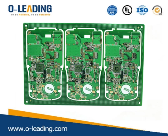 6L Rigid with 1.6mm board thickness,min line/width 3.5/4mil, Impedance control ,Surface finishing with Immersion Gold, Apply for industrial control