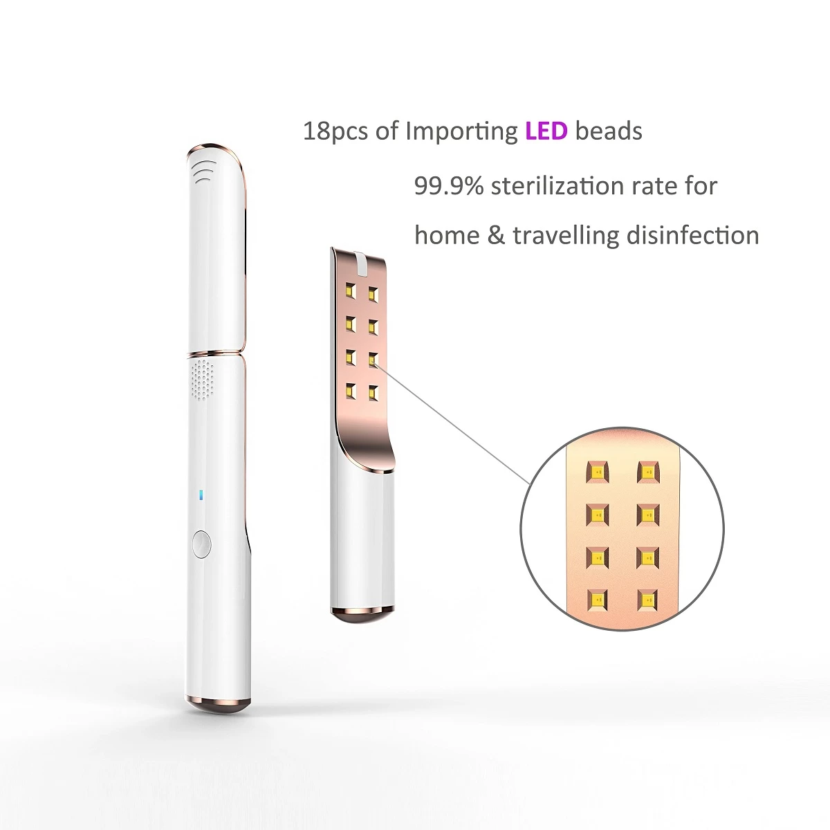 99.99% Kill Germ UV lamp sterilizer Wand Portable UV sterilizer for Phone,toys,Bathroom,Cosmetic