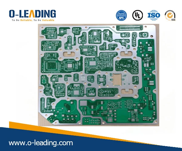 Base Material IT18oA+Rogers 4350B mix pressing, used for Microwave Line Card,high frequency PCB, Immersion Ag