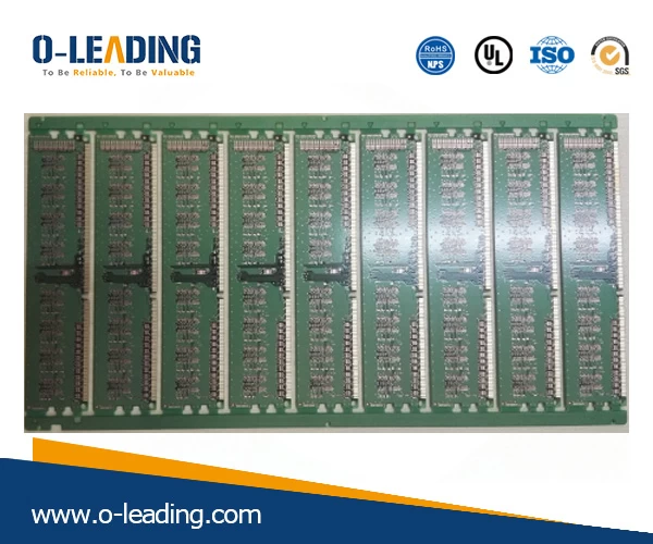 Base Material Mid-Tg EM-370(5), used for 6L Memory bank, high frequency PCB, Au Plating + OSP, blind/buried via holes, Back drill, HDI PCBS, quickturn