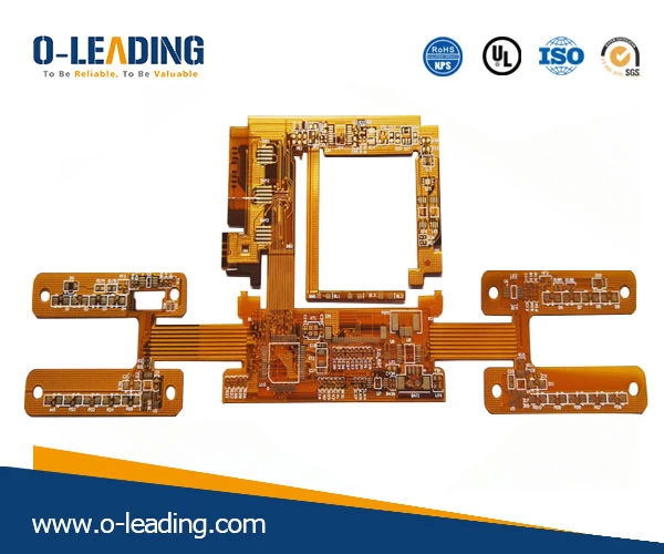 Doppelseitige Flex PCB, China flexible Leiterplattenhersteller, schnelle Umdrehungs-PWB, Leiterplatte, PI + PI Steifener
