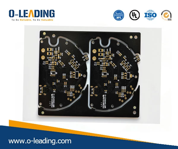 Double sided pcb supplier, Yellow silkscreen pcb supplier