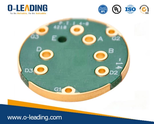 Edge plaing board with gold, 3.0 board thickness, finished copper 2OZ, FR-4 base material, Printed circuit board in china, china pcb manufacturer