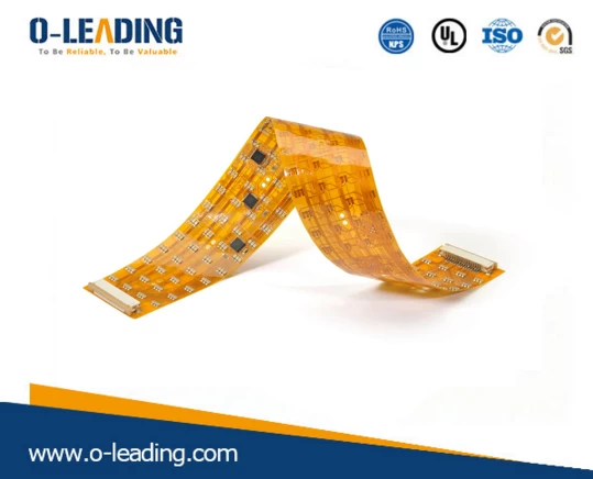 Flex PCB Assembly in China, 2L flexibles Brett, Poliymide Material, 0.2mm Brettstärke, wenden für elektronische Produkte des Verbrauchers an