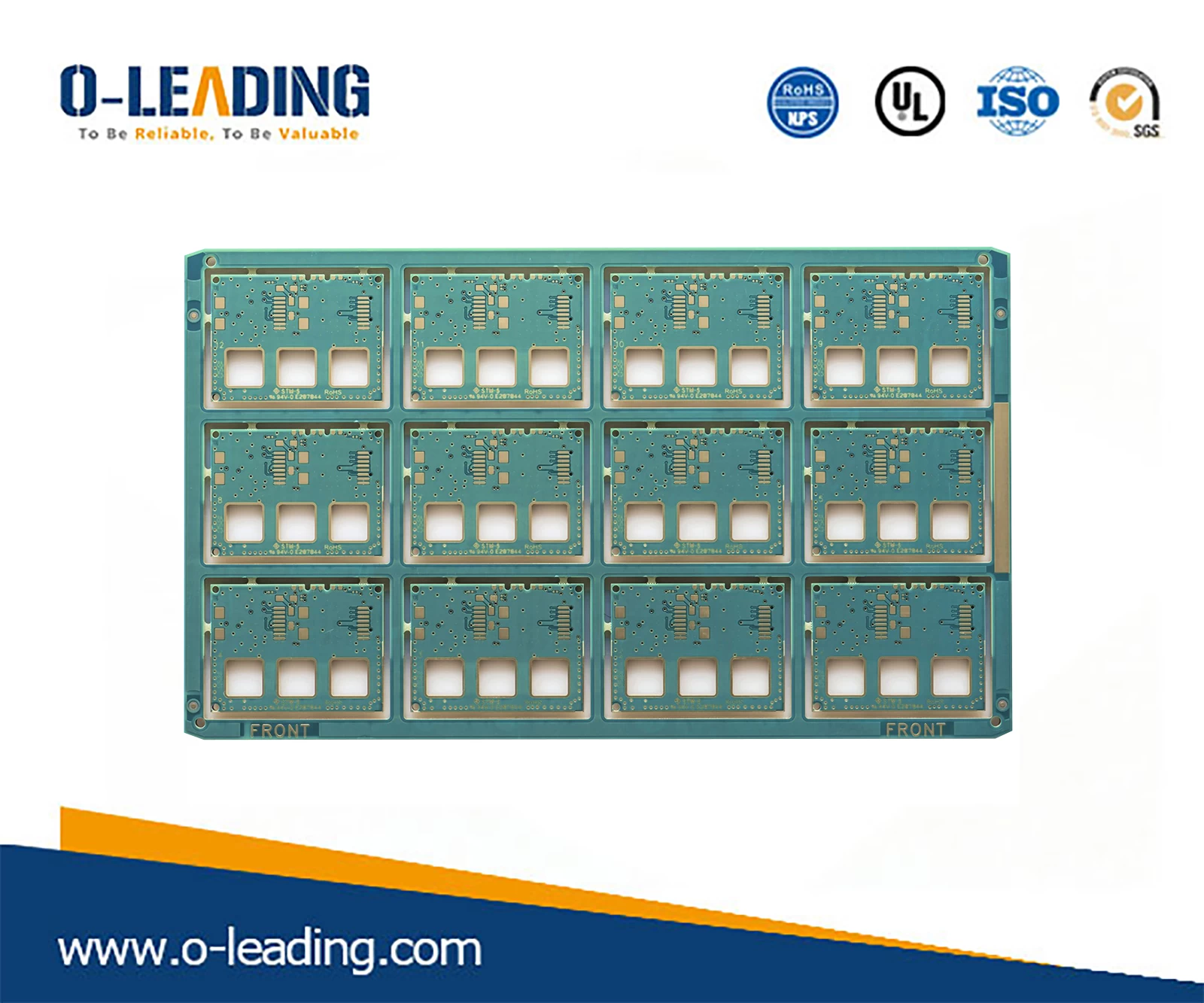 HDI PCB with half milling and 3.8mm thickness