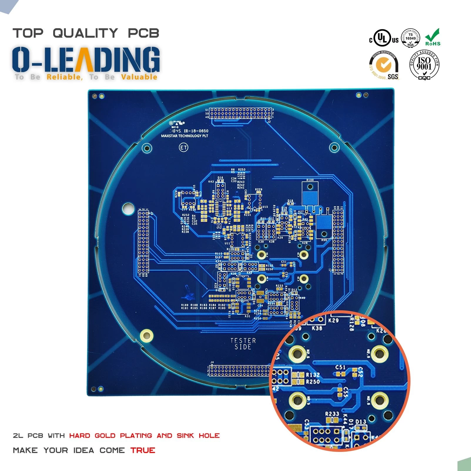 High quality pcb customized pcb printed circuit boards oem customized rohs pcb supplier