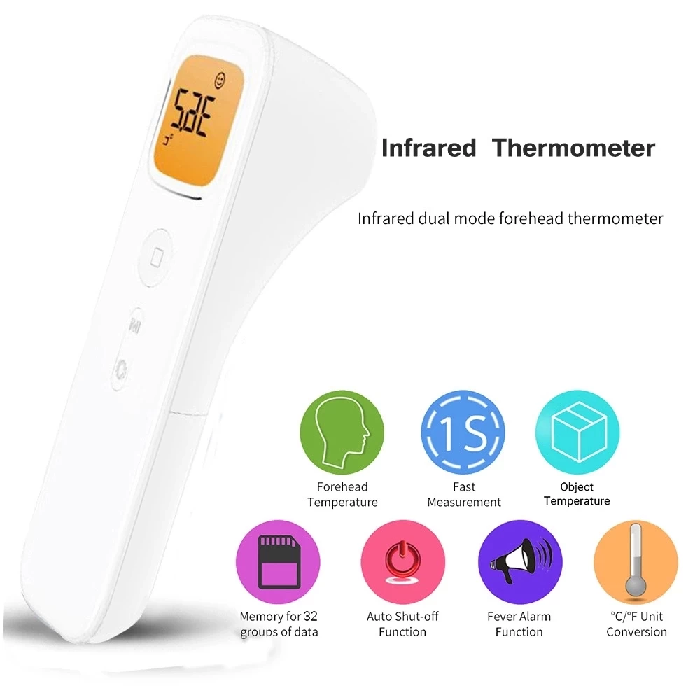Non Contact Lcd Display Human Fever Temperature Thermometer Gun manufacturer