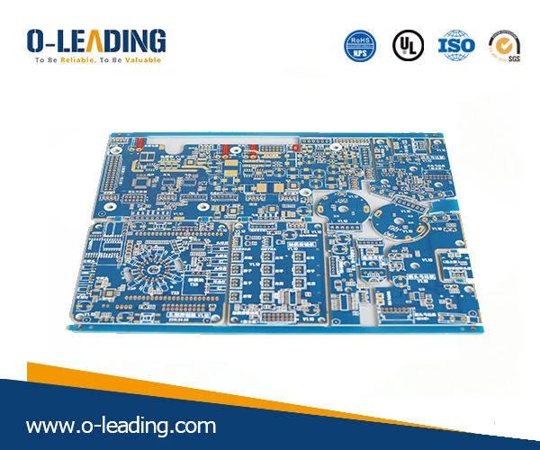 Power Supply main PCB with blue solder mask