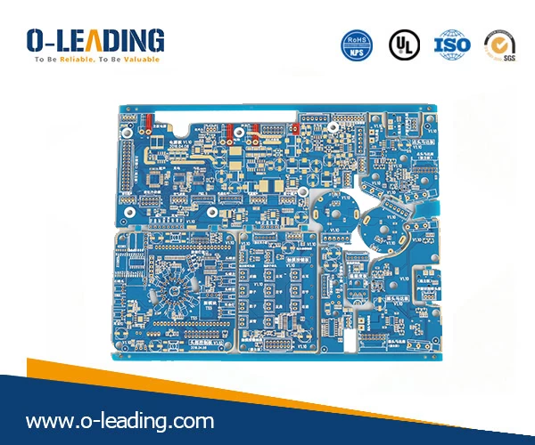 Power Supply main PCB with blue solder mask