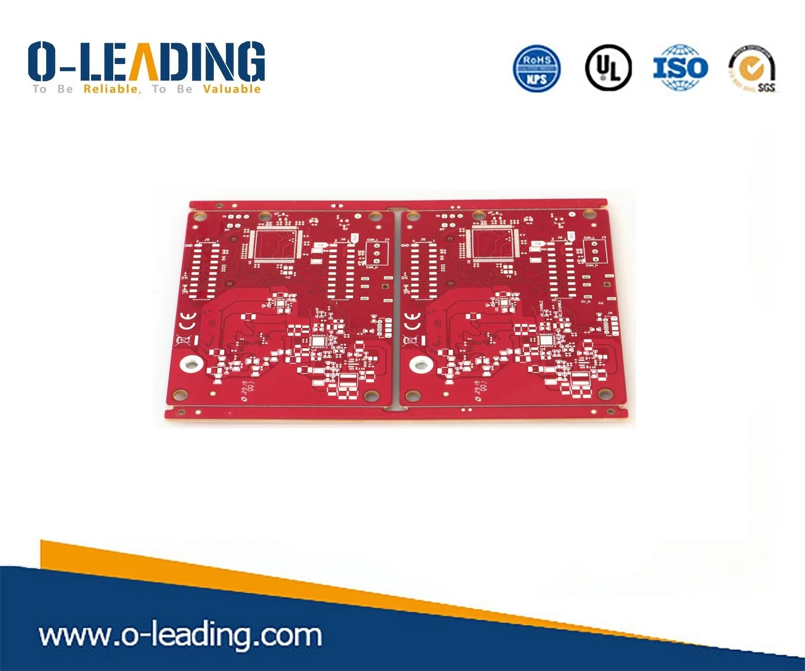Rogers Material and 370HR FR-4 Circuit PCB 94V0 Board With Rohs 6L Multilayer with immersion Sliver