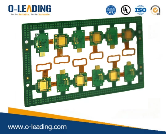 Rohs rigid- flexible pcb circuit board , UL,SGS,ROHS Certificated,Rigid-Flex PCB with Polymide + FR4 material
