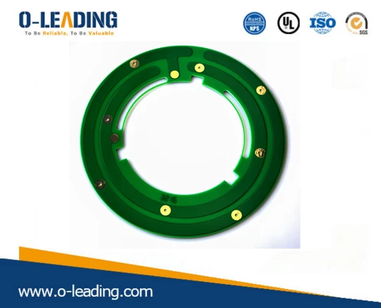 high CTI 2 layer ENIG PCB with depth control, circle PCB applicated for industry control