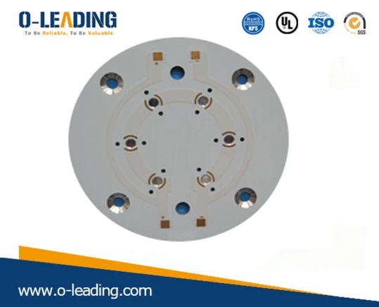 Leiterplattenhersteller in China, LED-Platine Hersteller in China, Zähler Sink Löcher, Aluminium-Basismaterial, für LED-Produkte verwendet