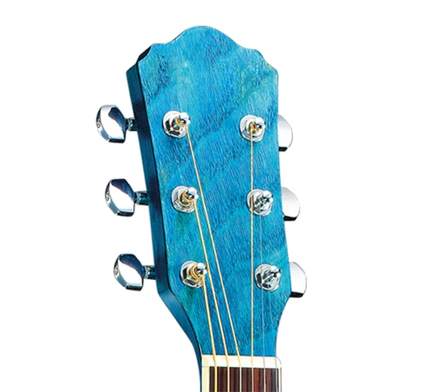 Diecast chrome head machine vente en gros haut de gamme contreplaqué acoustique guitare acoustique