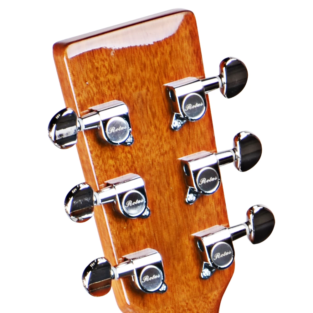 Guitarra acústica OEM de tapa de pícea con madera de catalpa para ZA-412VS