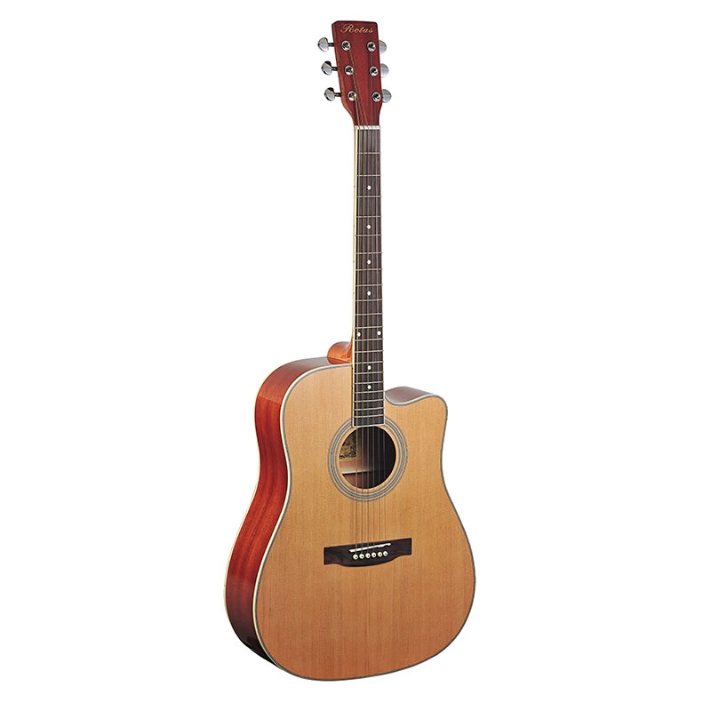 Instruments de musique populaires Guitare acoustique en bois Acheter des guitares de haute qualité Guitare acoustique Produit en guitare en bois 413