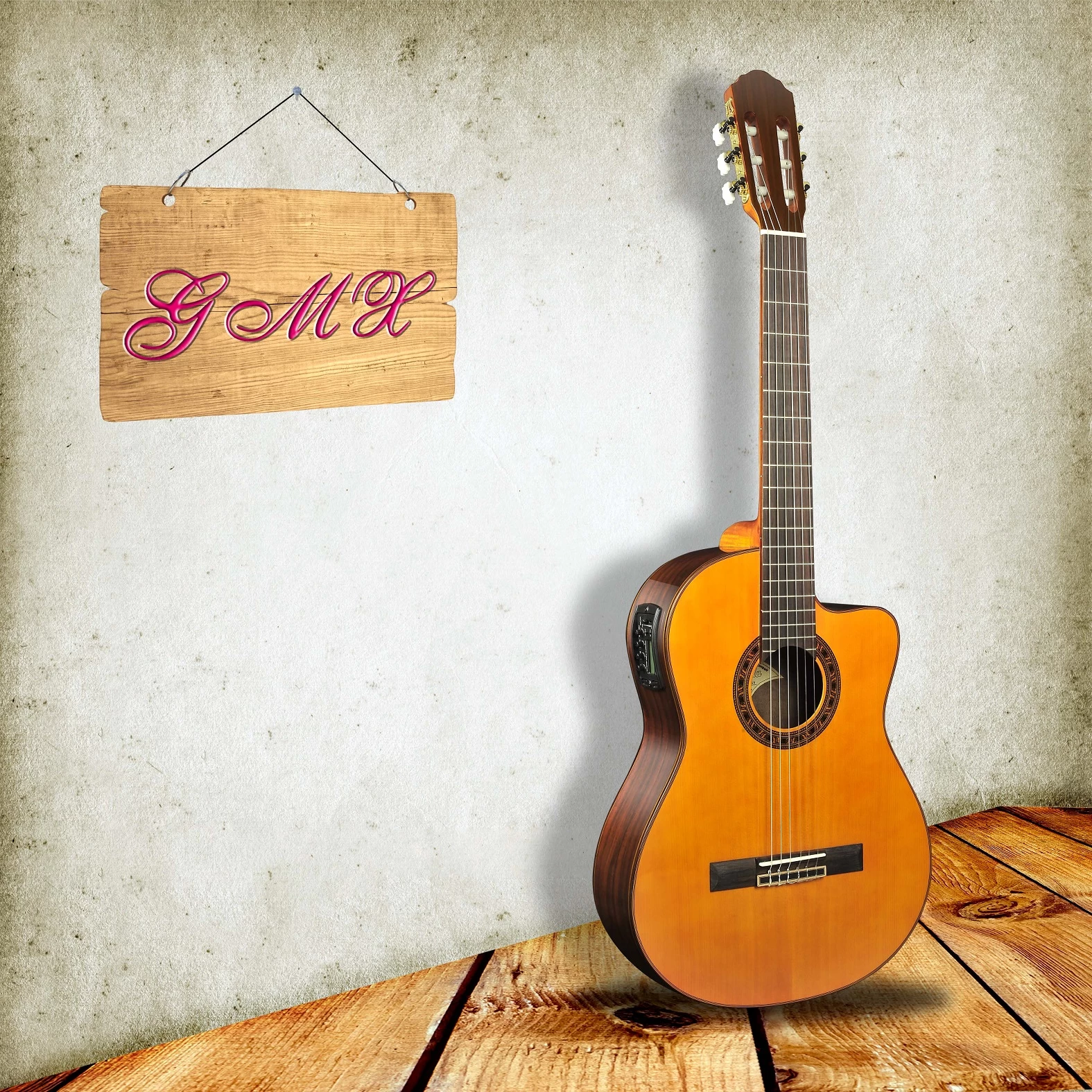 ソリッドスプルーストップとサイドクラシックギター/ソリッドウッド39インチクラシックギター