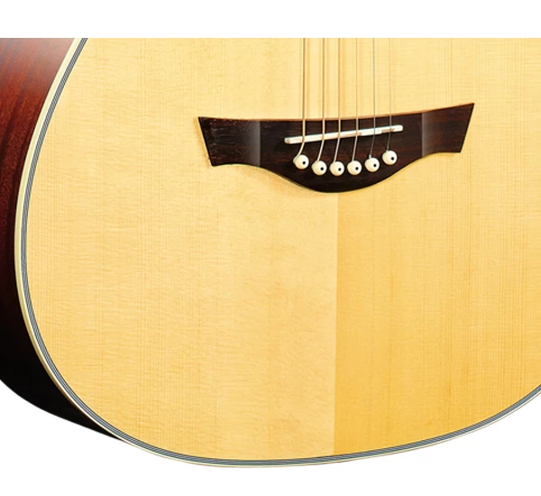 Оптовая продажа 41-дюймовый вырез 6 струнных ручной акустической гитары