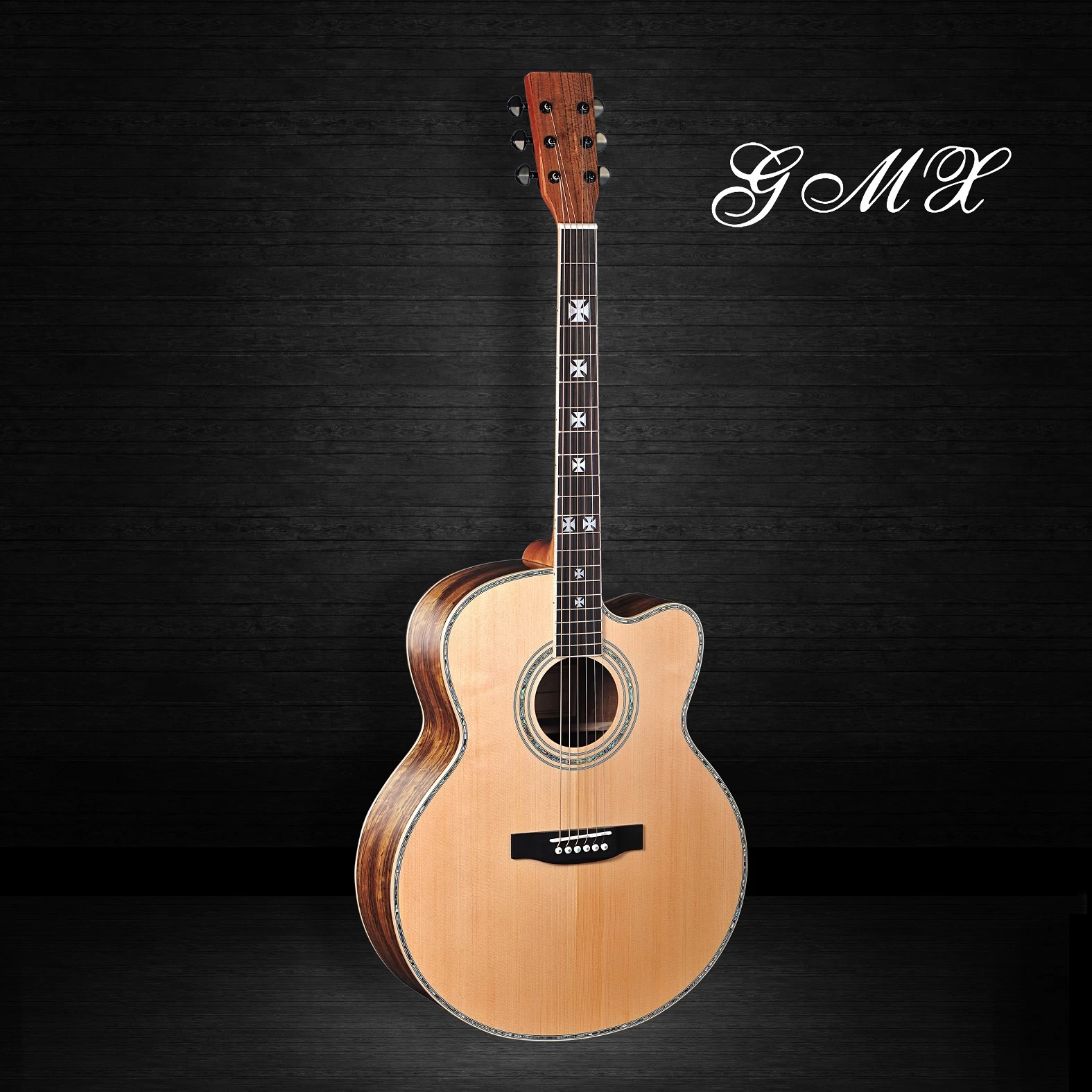 Оптовая 43-дюймовая деревянная гитарная акустическая гитара