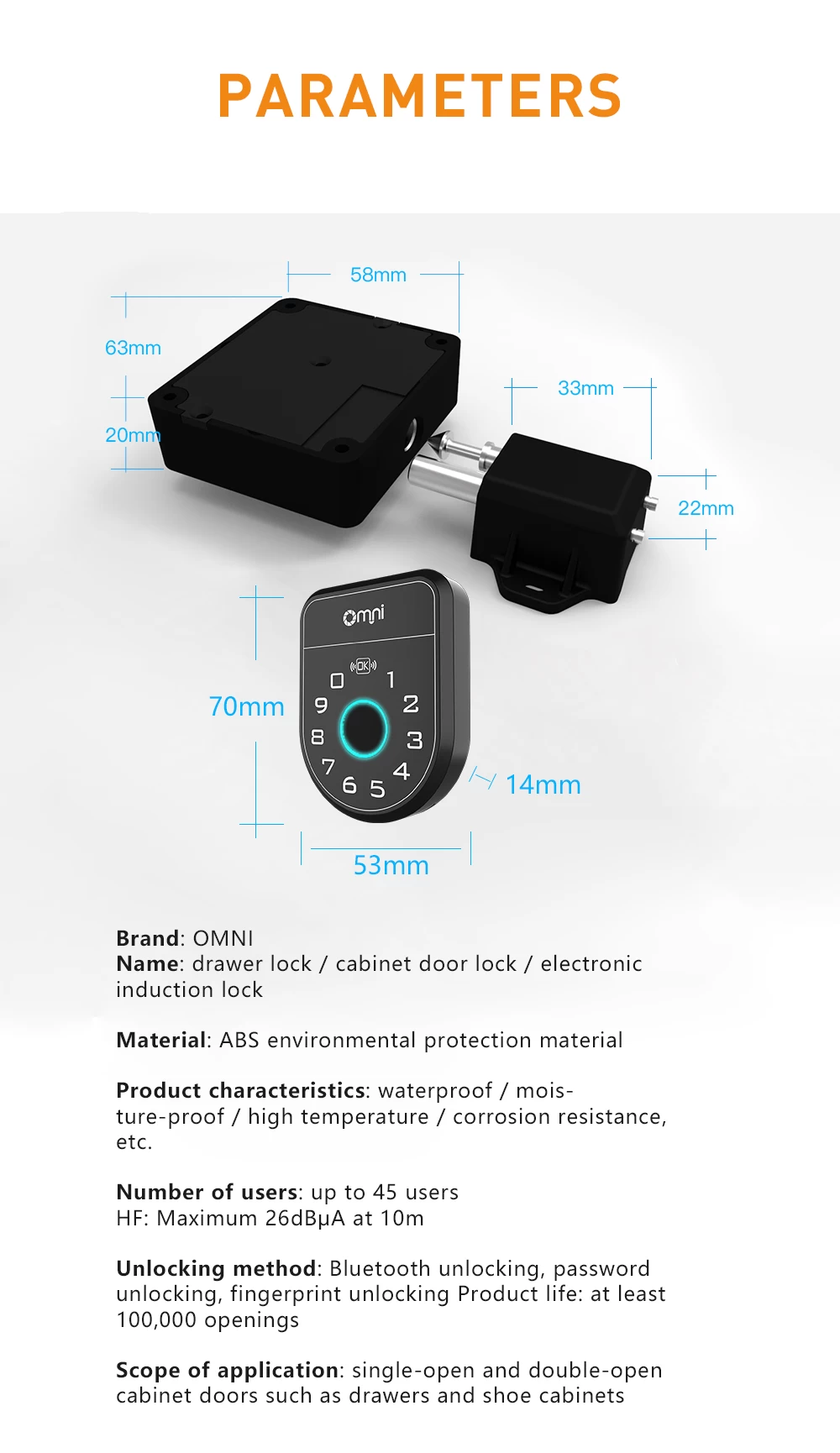 cabinet door lock