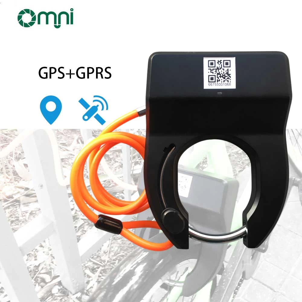 GPRS 제어 앱이 있는 스마트 잠금 지능형 QR 코드 자전거 GPS 알람 자전거 잠금