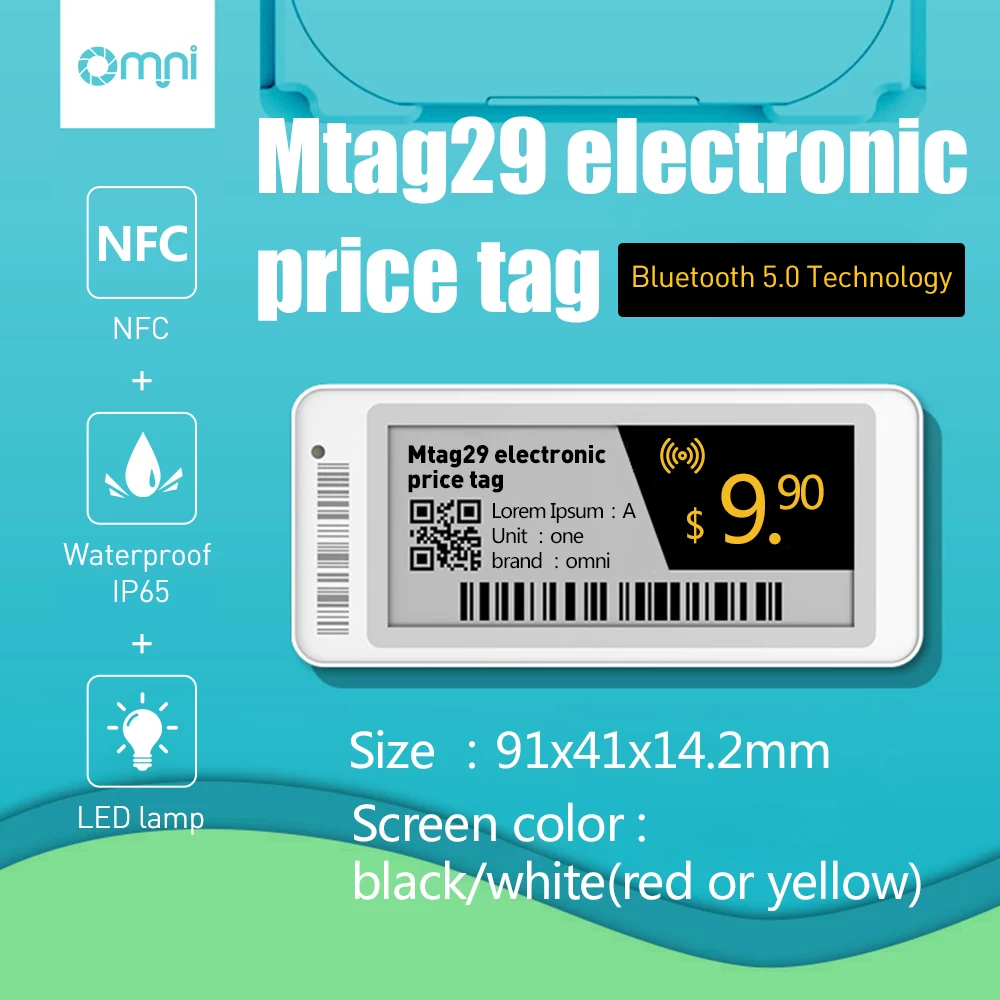 超市数字电子墨水价格标签电子货架标签