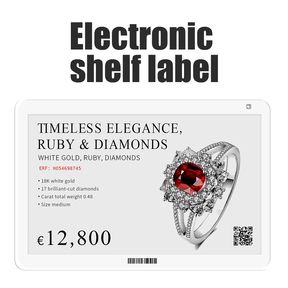 Etichetta elettronica per ripiano elettronico con cartellino del prezzo e-ink per supermercato