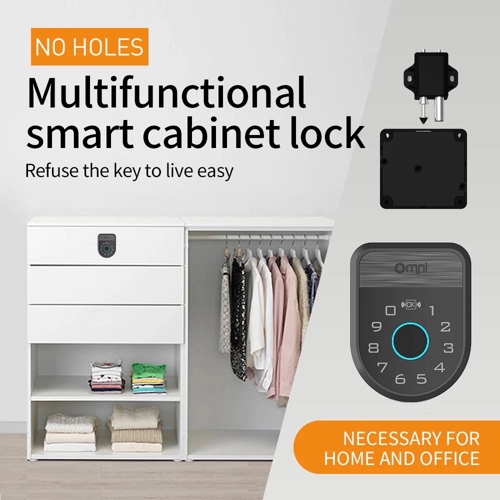 Coffre-fort de sécurité de tiroir d'armoire Smart Lock électronique caché