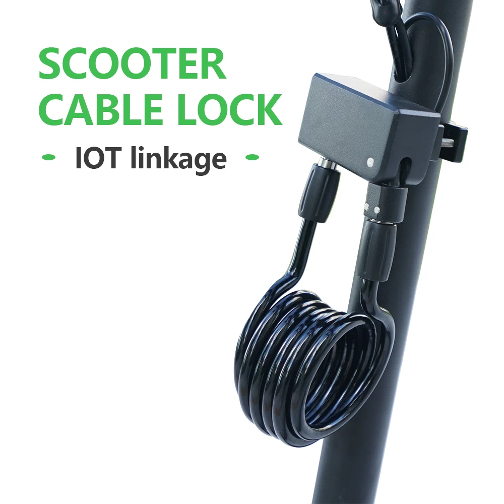 Draagbare Iot Linkage Staal Kabelslot Keyless Lock Hoge hardheid Legering Staalvergrendeling voor scooters / fietsen / motorfietsen / batterijfietsen / deuren