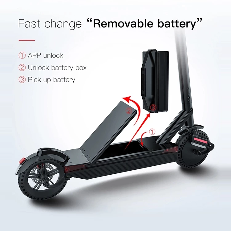 SMART Batterie Verrouillage intelligent scooters électriques / mopes de batterie verrouillage de la batterie Un déverrouillage à une touche via une application mobile
