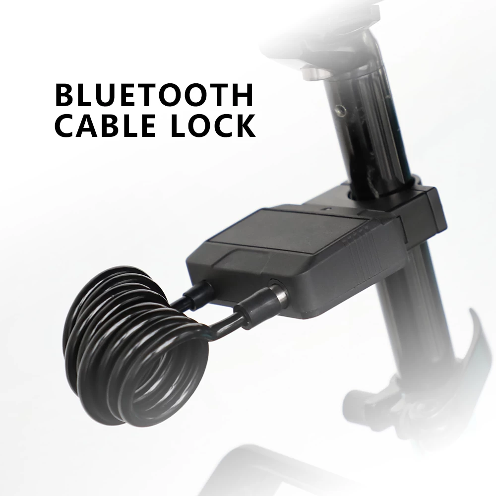 Slimme bluetooth kabelslot hoge sterkte stalen draad ketting vergrendeling app controle automatisch alarm