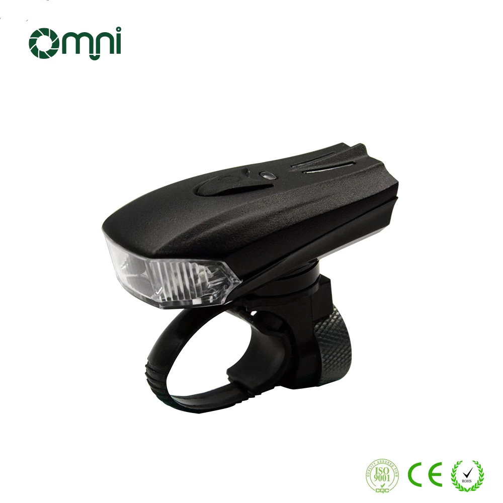 Luz frontal de farol de bicicleta recarregável USB - luz frontal de bicicleta