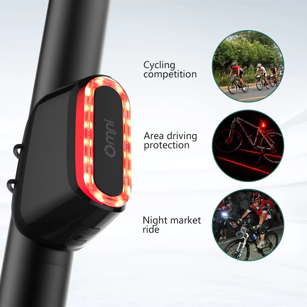 Bike Tail Lightr Indicador de bicicleta Señal Luz trasera Bicicleta luz trasera