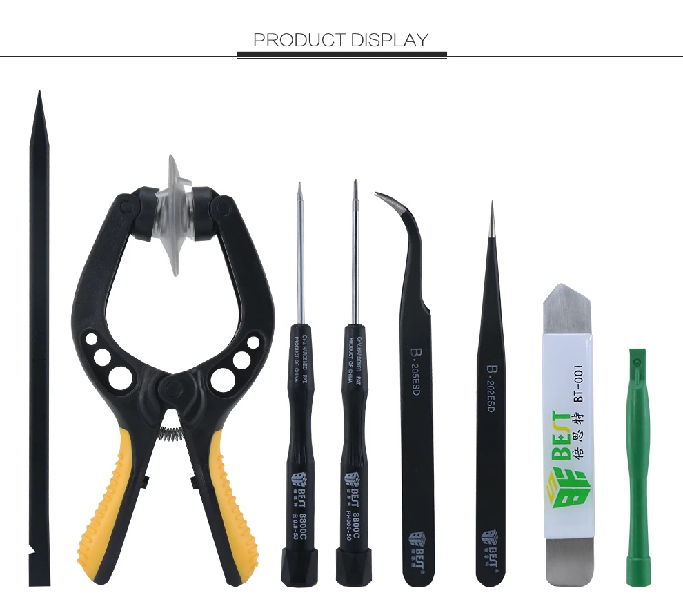 BST-609 Набор инструментов для ремонта сотовых телефонов Открывающие  инструменты для iphone 4 / 4s / 5 / 5s / 6 / 6plus BST-609