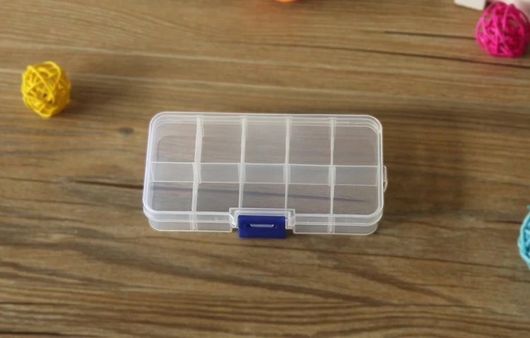10格透明的塑料储物箱BEST-R656