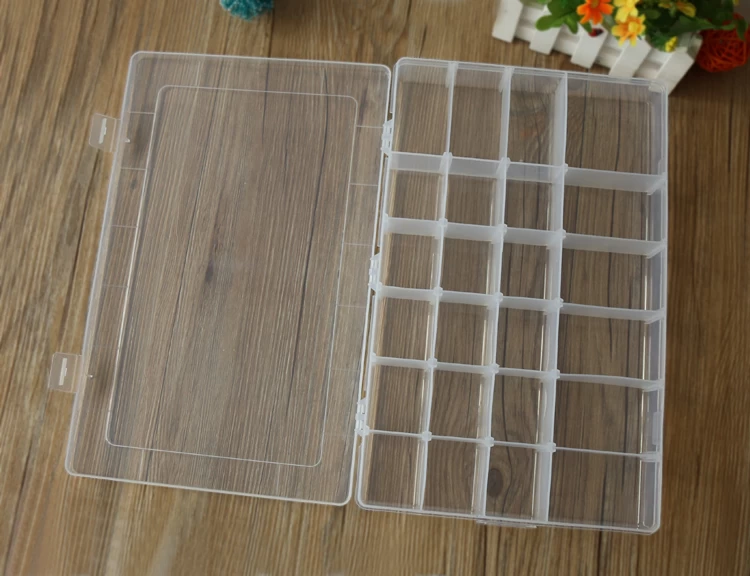 24lattice transparenten Kunststoff-Aufbewahrungsbox BEST-R568