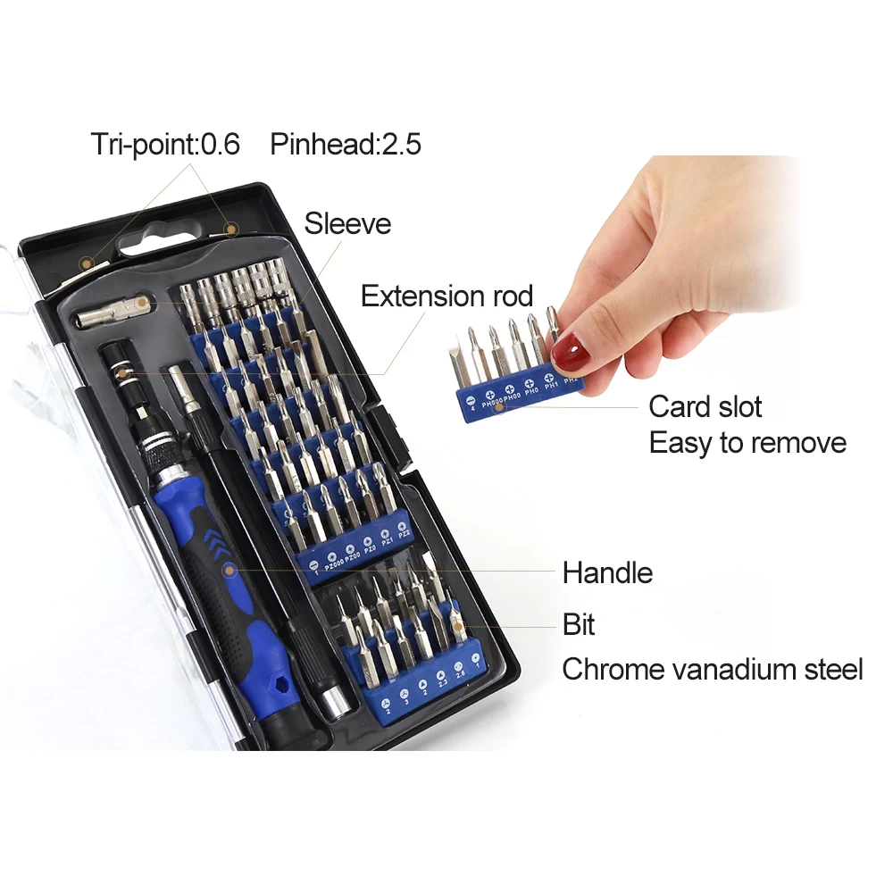 BEST-119B Universal Pro Hand DIY Handy Laptop PC Reparatur Haushalt Precision Schraubendreher Set Kit
