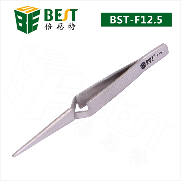중국 BST-12.5F 스테인레스 스틸 스트레이트 X 유형 족집게 제조업체