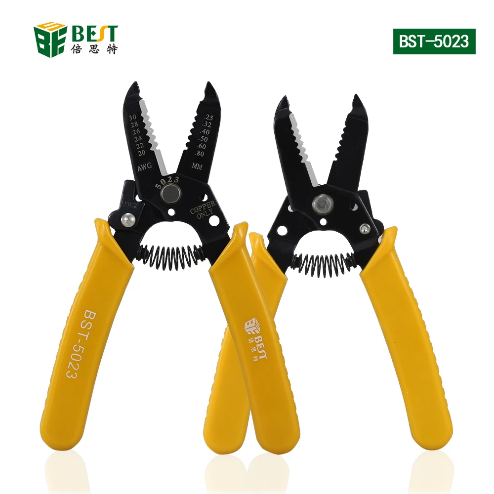 BEST-5023 Wire stripper hand tools Multi-function cable stripping clamp for Cable stripping and cutting