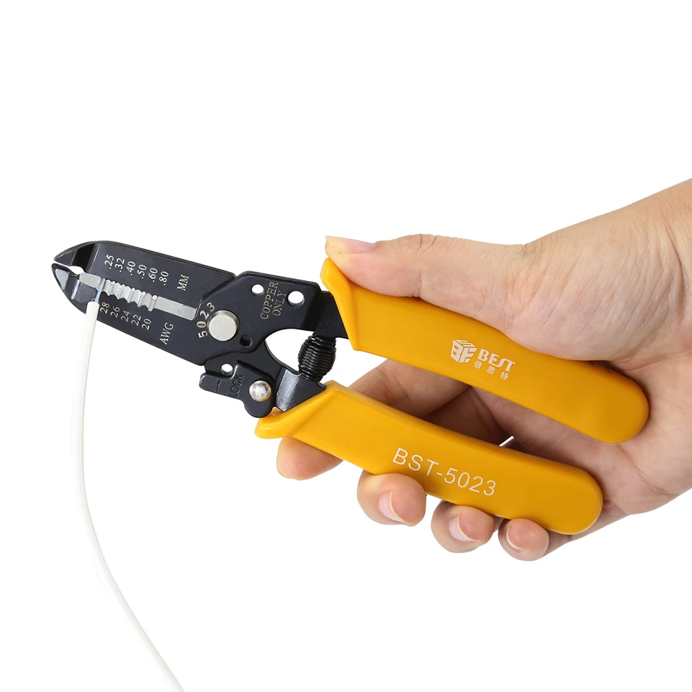 BEST-5023 Abisolierzangen-Handwerkzeuge Abisolierzange zum Abisolieren und Abschneiden von Kabeln