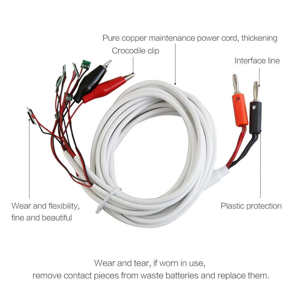 BESTE 6 in 1 Professionelle DC Stromversorgung Telefon Strom Test Kabel für iPhone 6 Plus 5S 5 4S 4 Reparatur-Tools