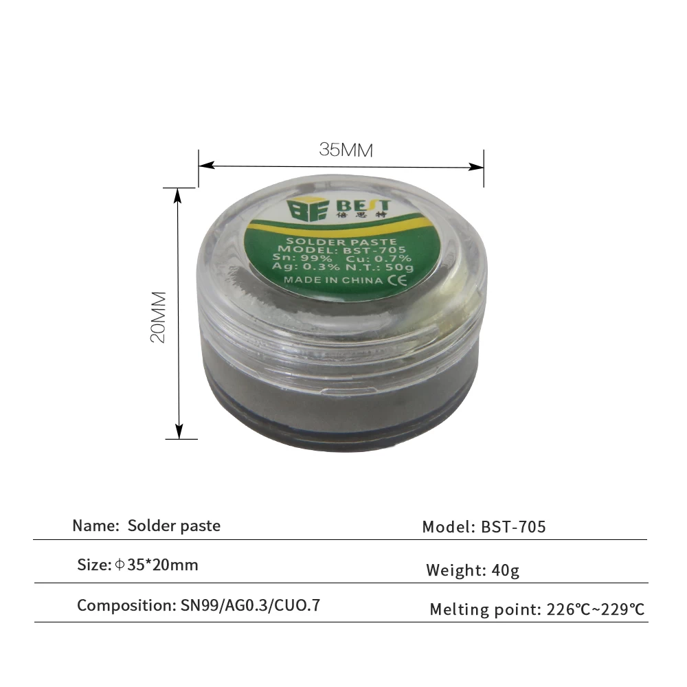 BEST-705 Lead-free brand silver tin lead solder paste