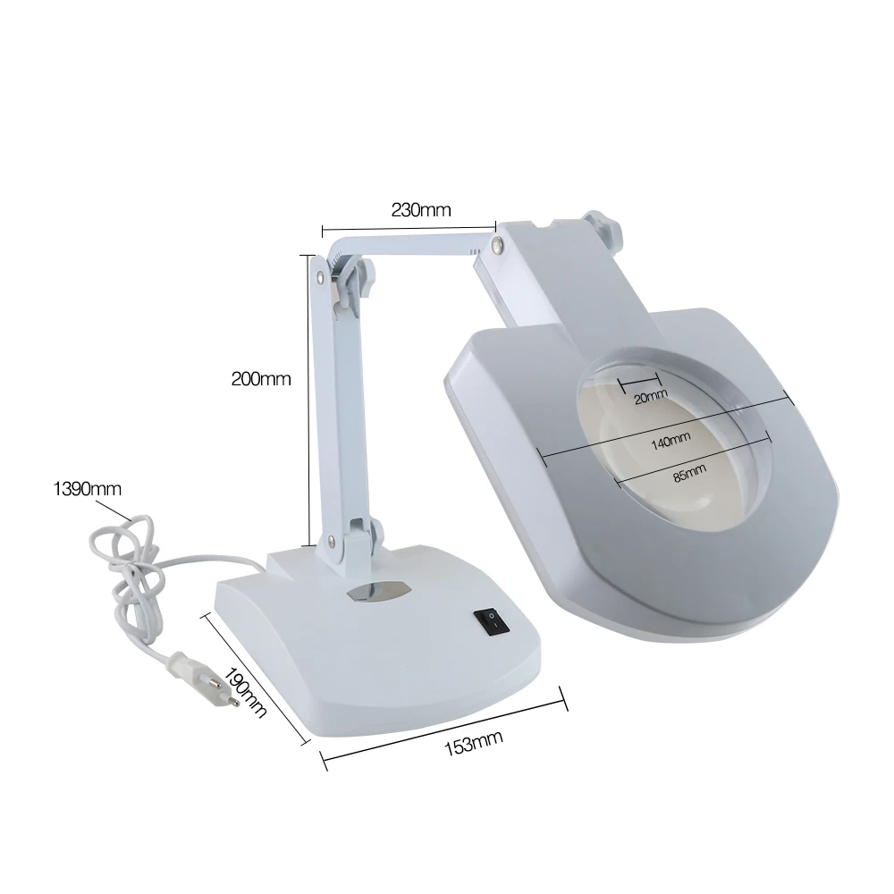 BEST-8611BL Table magnifying glass with light stand