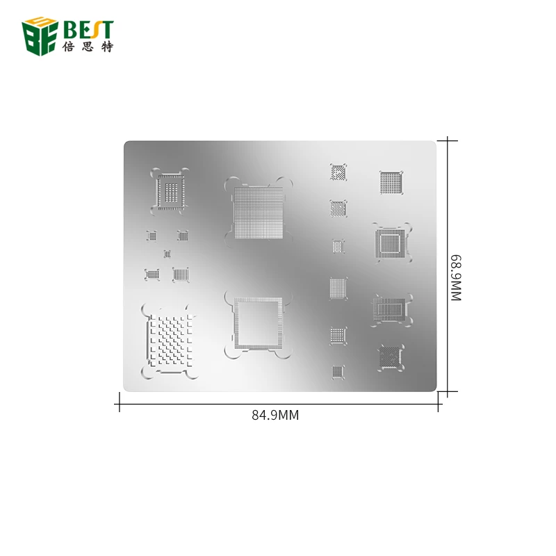 BEST A8 High Quality Universal BGA IC Chip Stencils Heated Template Reballing Stencil for Iphone 6 6P Ipod touch 6 Ipad mini4
