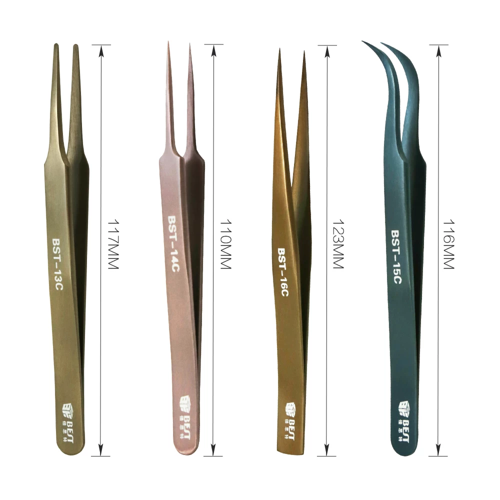 BEST Colorful Stainless steel custom personalized tweezers eyelash extension